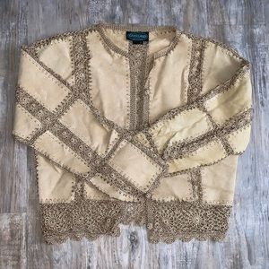 Like New Tan Genuine Leather Overland Jacket